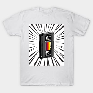 Retro Video Cassette (black print) T-Shirt